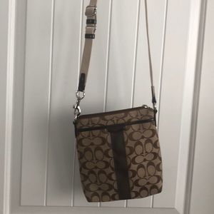 Coach signature crossbody.